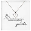 22Feels® Fehlgeburt Erinnerung Trauer-Schmuck Silber 925/000 Herz Halskette Frauen Schmuck Kondolenzgeschenk "Nur Für Einen Moment" Damen Collier-Schmuck mit Botschaftskarte - Herz21-22Feels