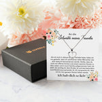 22Feels® Schwester meines Freundes Geschenk Silber 925/000 Herz Halskette mit Karte Mädchen Frauen Schmuck Valentinstag Geburtstag Weihnachten-Schmuck mit Botschaftskarte - Herz21-22Feels
