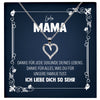 22Feels® Liebe Mama Geschenk Silber 925/000 Herz Halskette Muttertag Valentinstag Frauen Schmuck Karte Mutter Geburtstag Weihnachten Damen Collier Eltern-Schmuck mit Botschaftskarte - Herz21-22Feels