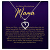 22Feels® Mama Geschenk von Sohn Silber 925/000 Herz Halskette Muttertag Frauen Schmuck mit Karte Mutter Geburtstag Weihnachten Damen Collier-Schmuck mit Botschaftskarte - Herz21-22Feels
