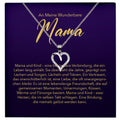 22Feels® Liebe Mama Geschenk Silber 925/000 Herz Halskette Muttertag Valentinstag Frauen Schmuck Karte Mutter Geburtstag Weihnachten Damen Collier Eltern-Schmuck mit Botschaftskarte - Herz21-22Feels