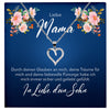 22Feels® Mama Geschenk von Sohn Silber 925/000 Herz Halskette Muttertag Frauen Schmuck mit Karte Mutter Geburtstag Weihnachten Damen Collier-Schmuck mit Botschaftskarte - Herz21-22Feels