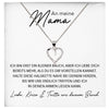 22Feels® Werdende Mama Schwangerschaft Geschenk von Baby Muttertag Silber 925/000 Herz Halskette Karte Frauen Schmuck Collier Babyparty Gender Reveal-Schmuck mit Botschaftskarte - Herz21-22Feels