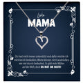 22Feels® Liebe Mama Geschenk Silber 925/000 Herz Halskette Muttertag Valentinstag Frauen Schmuck Karte Mutter Geburtstag Weihnachten Damen Collier Eltern-Schmuck mit Botschaftskarte - Herz21-22Feels