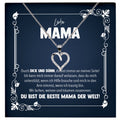 22Feels® Liebe Mama Geschenk Silber 925/000 Herz Halskette Muttertag Valentinstag Frauen Schmuck Karte Mutter Geburtstag Weihnachten Damen Collier Eltern-Schmuck mit Botschaftskarte - Herz21-22Feels
