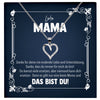 22Feels® Liebe Mama Geschenk Silber 925/000 Herz Halskette Muttertag Valentinstag Frauen Schmuck Karte Mutter Geburtstag Weihnachten Damen Collier Eltern-Schmuck mit Botschaftskarte - Herz21-22Feels