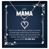 22Feels® Liebe Mama Geschenk Silber 925/000 Herz Halskette Muttertag Valentinstag Frauen Schmuck Karte Mutter Geburtstag Weihnachten Damen Collier Eltern-Schmuck mit Botschaftskarte - Herz21-22Feels