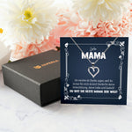 22Feels® Liebe Mama Geschenk Silber 925/000 Herz Halskette Muttertag Valentinstag Frauen Schmuck Karte Mutter Geburtstag Weihnachten Damen Collier Eltern-Schmuck mit Botschaftskarte - Herz21-22Feels