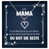 22Feels® Liebe Mama Geschenk Silber 925/000 Herz Halskette Muttertag Valentinstag Frauen Schmuck Karte Mutter Geburtstag Weihnachten Damen Collier Eltern-Schmuck mit Botschaftskarte - Herz21-22Feels
