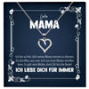 22Feels® Liebe Mama Geschenk Silber 925/000 Herz Halskette Muttertag Valentinstag Frauen Schmuck Karte Mutter Geburtstag Weihnachten Damen Collier Eltern-Schmuck mit Botschaftskarte - Herz21-22Feels