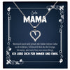22Feels® Liebe Mama Geschenk Silber 925/000 Herz Halskette Muttertag Valentinstag Frauen Schmuck Karte Mutter Geburtstag Weihnachten Damen Collier Eltern-Schmuck mit Botschaftskarte - Herz21-22Feels