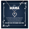 22Feels® Liebe Mama Geschenk Silber 925/000 Herz Halskette Muttertag Valentinstag Frauen Schmuck Karte Mutter Geburtstag Weihnachten Damen Collier Eltern-Schmuck mit Botschaftskarte - Herz21-22Feels