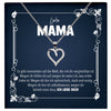 22Feels® Liebe Mama Geschenk Silber 925/000 Herz Halskette Muttertag Valentinstag Frauen Schmuck Karte Mutter Geburtstag Weihnachten Damen Collier Eltern-Schmuck mit Botschaftskarte - Herz21-22Feels