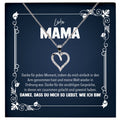22Feels® Liebe Mama Geschenk Silber 925/000 Herz Halskette Muttertag Valentinstag Frauen Schmuck Karte Mutter Geburtstag Weihnachten Damen Collier Eltern-Schmuck mit Botschaftskarte - Herz21-22Feels