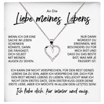 22Feels® Ich Liebe Dich Frauen Geschenk Silber 925/000 Schmuck "Meines Lebens" Ehefrau Freundin Herz Halskette Valentinstag Hochzeitstag Jahrestag-Schmuck mit Botschaftskarte - Herz21-22Feels