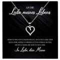 22Feels® Ich Liebe Dich Frauen Geschenk Silber 925/000 Schmuck "Meines Lebens" Ehefrau Freundin Herz Halskette Valentinstag Hochzeitstag Jahrestag-Schmuck mit Botschaftskarte - Herz21-22Feels