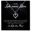 22Feels® Ich Liebe Dich Frauen Geschenk Silber 925/000 Schmuck "Meines Lebens" Ehefrau Freundin Herz Halskette Valentinstag Hochzeitstag Jahrestag-Schmuck mit Botschaftskarte - Herz21-22Feels
