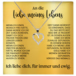 22Feels® Ich Liebe Dich Frauen Geschenk Silber 925/000 Schmuck "Meines Lebens" Ehefrau Freundin Herz Halskette Valentinstag Hochzeitstag Jahrestag-Schmuck mit Botschaftskarte - Herz21-22Feels