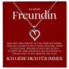 22Feels® Freundin Geschenk Silber Ich Liebe Dich Schmuck Frauen Silber 925/000 Herz Halskette Valentinstag Jahrestag Damen Collier Liebesbeweis-Schmuck mit Botschaftskarte - Herz21-22Feels