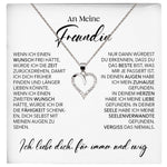 22Feels® Freundin Geschenk Silber Ich Liebe Dich Schmuck Frauen Silber 925/000 Herz Halskette Valentinstag Jahrestag Damen Collier Liebesbeweis-Schmuck mit Botschaftskarte - Herz21-22Feels