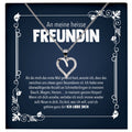 22Feels® Heisse Freundin Geschenk Silber Ich Liebe Dich Schmuck Frauen Silber 925/000 Herz Halskette Valentinstag Jahrestag Damen Collier Liebesbeweis-Schmuck mit Botschaftskarte - Herz21-22Feels