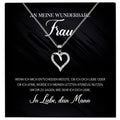 22Feels® Ehefrau Geschenk Ich Liebe Dich Schmuck Silber 925/000 Frauen Herz Halskette Valentinstag Schatz Hochzeitstag Damen Collier Ehejubiläum-Schmuck mit Botschaftskarte - Herz21-22Feels
