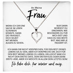 22Feels® Ehefrau Geschenk Ich Liebe Dich Schmuck Silber 925/000 Frauen Herz Halskette Valentinstag Schatz Hochzeitstag Damen Collier Ehejubiläum-Schmuck mit Botschaftskarte - Herz21-22Feels