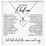 22Feels® Ehefrau Geschenk Ich Liebe Dich Schmuck Silber 925/000 Frauen Herz Halskette Valentinstag Schatz Hochzeitstag Damen Collier Ehejubiläum-Schmuck mit Botschaftskarte - Herz21-22Feels