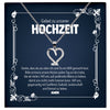 22Feels® Gebet Braut Geschenk von Bräutigam vor der Hochzeit Schmuck Silber 925/000 Frauen Herz Halskette Ich Liebe Dich Damen Collier mit 23 Zirkonia Steinen-Schmuck mit Botschaftskarte - Herz21-22Feels