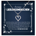 22Feels® An Meinen Lieblingsmenschen Frauen Schmuck Silber 925/000 Freundschaftkette Beste Freundin Geschenk Collier Herz Bestie BFF mit Karte Mädchen Damen Geburtstag Bestie BFF-Schmuck mit Botschaftskarte - Herz21-22Feels