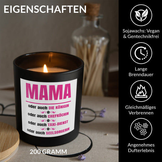 22Feels® Mama Geschenk HANDGEMACHTE Sojawachs Duft-Kerze im Glas (ZITRUS, VEGAN)-Spruchkerzen B1K1-22Feels