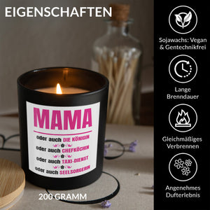 22Feels® Mama Geschenk HANDGEMACHTE Sojawachs Duft-Kerze im Glas (ZITRUS, VEGAN)-Spruchkerzen B1K1-22Feels