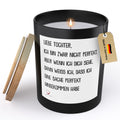 22Feels® Tochter Geschenk HANDGEMACHTE Sojawachs Duft-Kerze im Glas (ZITRUS, VEGAN)-Spruchkerzen B1K1-22Feels