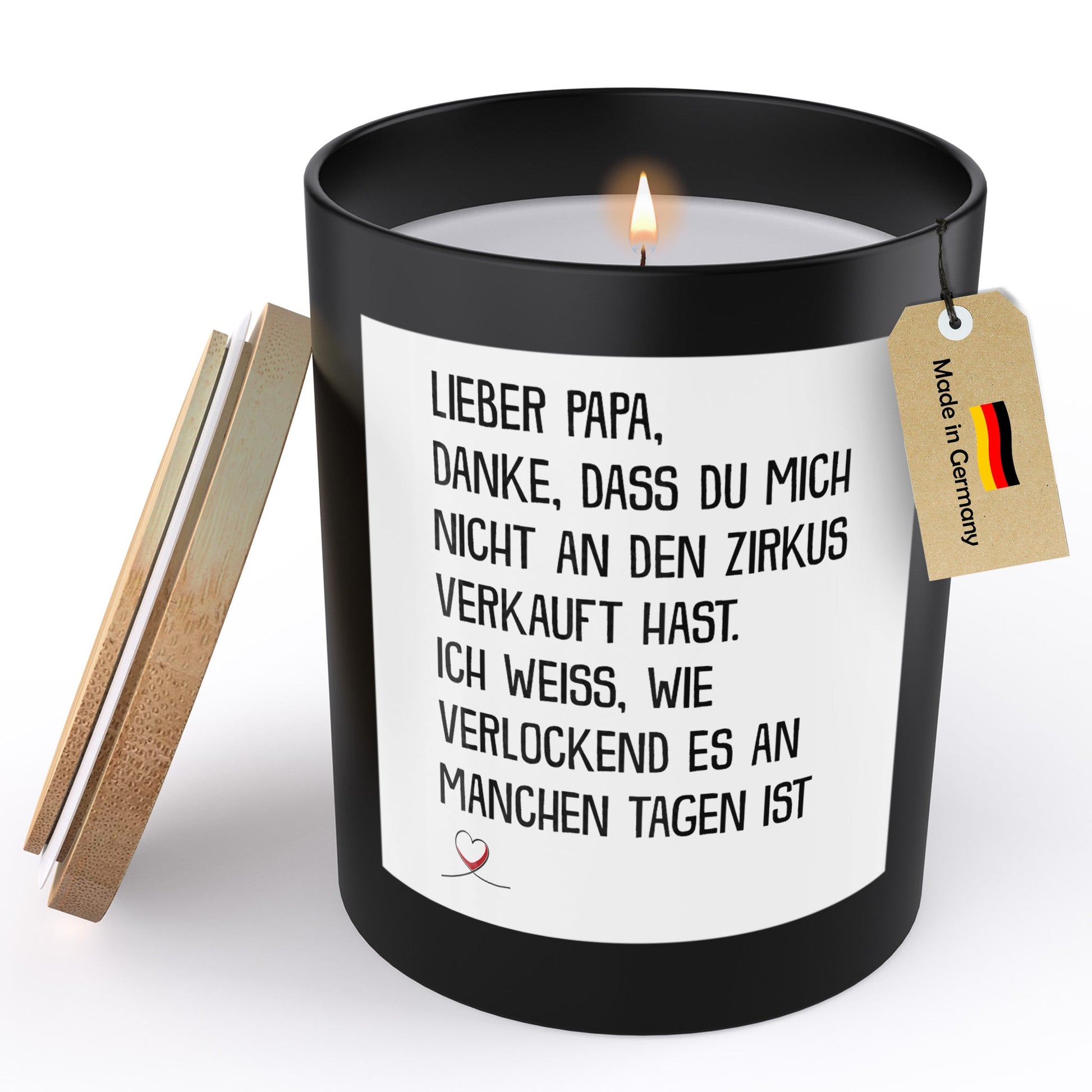 22Feels® Papa Geschenk HANDGEMACHTE Sojawachs Duft-Kerze im Glas (ZITRUS, VEGAN)-Spruchkerzen B1K1-22Feels