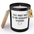 22Feels® Papa Geschenk HANDGEMACHTE Sojawachs Duft-Kerze im Glas (ZITRUS, VEGAN)-Spruchkerzen B1K1-22Feels