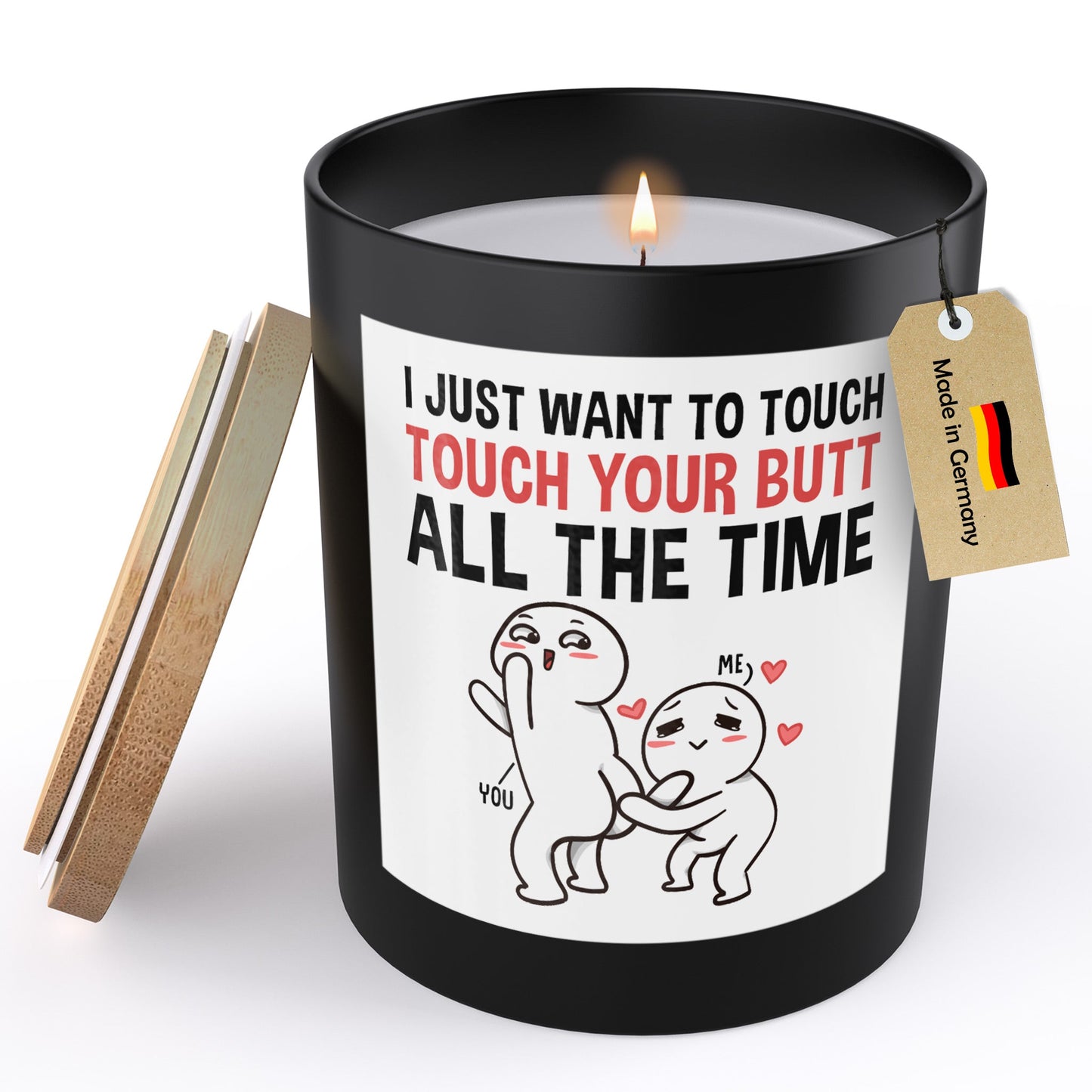 22Feels® Jahrestag Geschenk HANDGEMACHTE Sojawachs Duft-Kerze im Glas (ZITRUS, VEGAN)-Spruchkerzen B1K1-22Feels