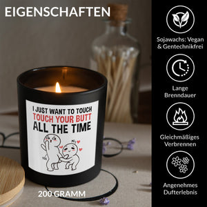 22Feels® Jahrestag Geschenk HANDGEMACHTE Sojawachs Duft-Kerze im Glas (ZITRUS, VEGAN)-Spruchkerzen B1K1-22Feels