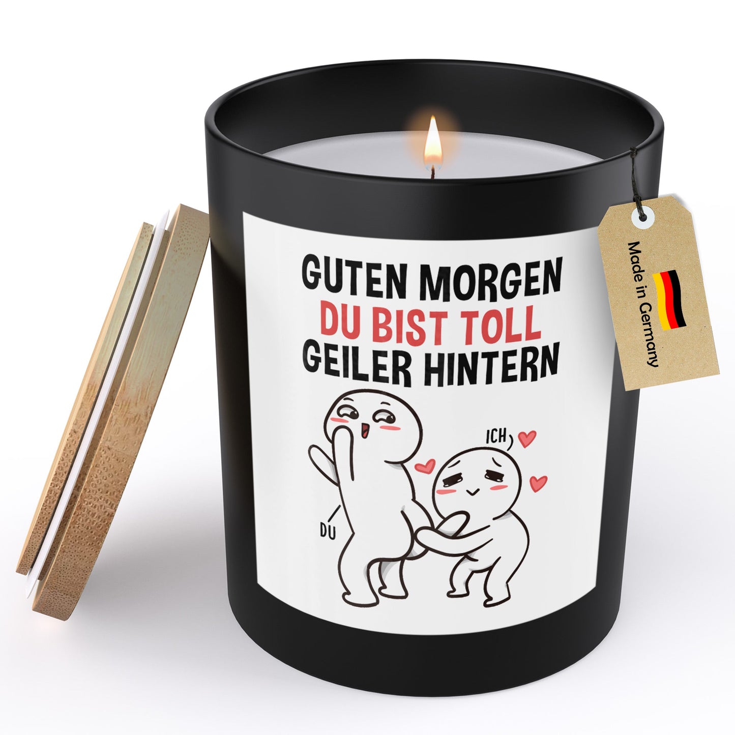 22Feels® Jahrestag Geschenk HANDGEMACHTE Sojawachs Duft-Kerze im Glas (ZITRUS, VEGAN)-Spruchkerzen B1K1-22Feels