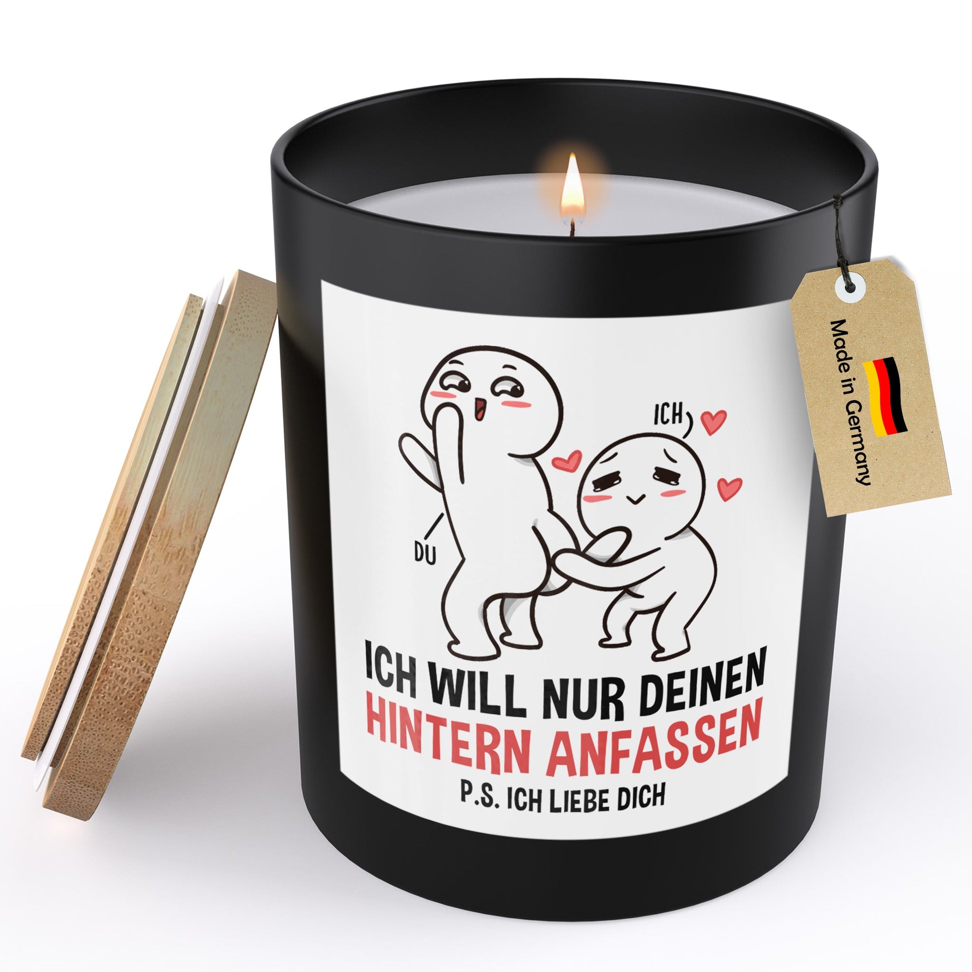 22Feels® Jahrestag Geschenk HANDGEMACHTE Sojawachs Duft-Kerze im Glas (ZITRUS, VEGAN)-Spruchkerzen B1K1-22Feels