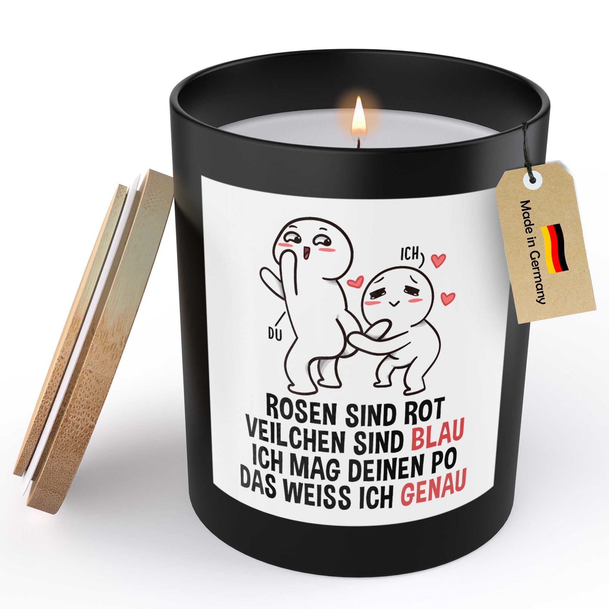22Feels® Jahrestag Geschenk HANDGEMACHTE Sojawachs Duft-Kerze im Glas (ZITRUS, VEGAN)-Spruchkerzen B1K1-22Feels