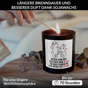 22Feels® Jahrestag Geschenk HANDGEMACHTE Sojawachs Duft-Kerze im Glas (ZITRUS, VEGAN)-Spruchkerzen B1K1-22Feels