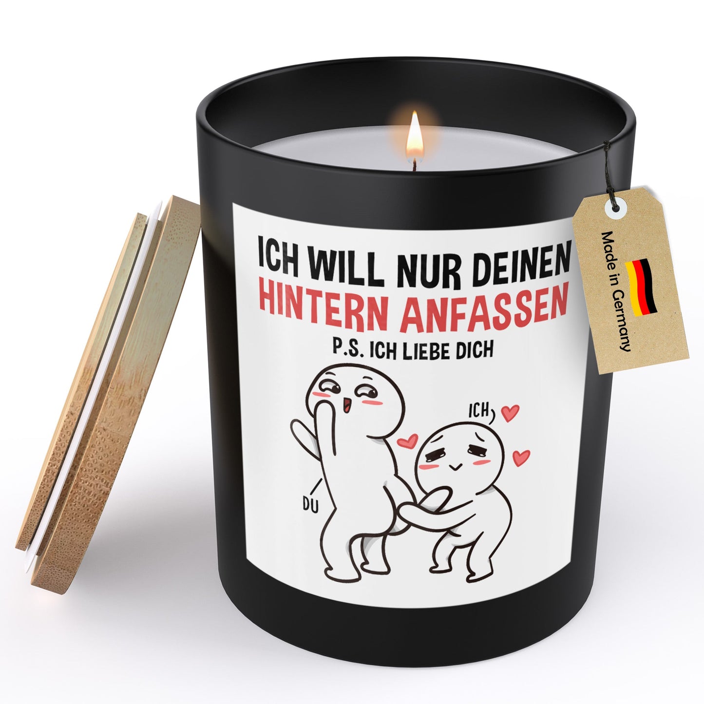 22Feels® Jahrestag Geschenk HANDGEMACHTE Sojawachs Duft-Kerze im Glas (ZITRUS, VEGAN)-Spruchkerzen B1K1-22Feels