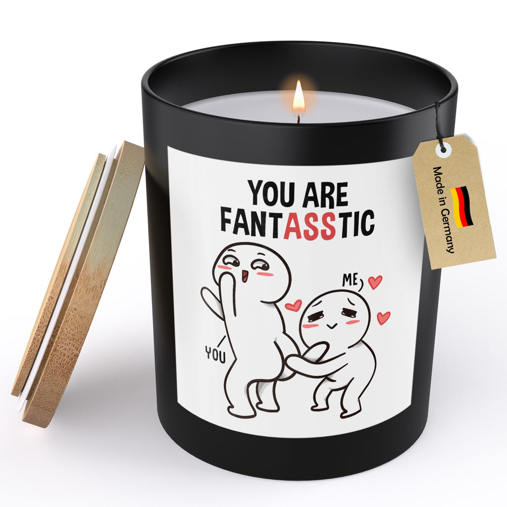 22Feels® Jahrestag Geschenk HANDGEMACHTE Sojawachs Duft-Kerze im Glas (ZITRUS, VEGAN)-Spruchkerzen B1K1-22Feels