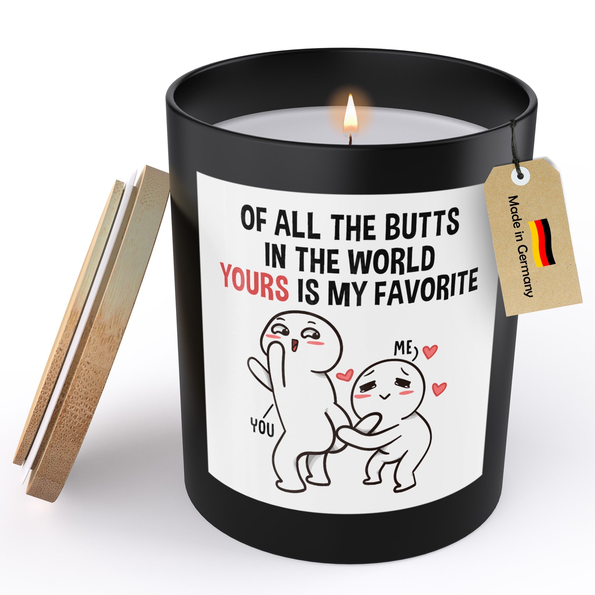 22Feels® Jahrestag Geschenk HANDGEMACHTE Sojawachs Duft-Kerze im Glas (ZITRUS, VEGAN)-Spruchkerzen B1K1-22Feels