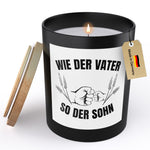 22Feels® Papa Geschenk HANDGEMACHTE Sojawachs Duft-Kerze im Glas (ZITRUS, VEGAN)-Spruchkerzen B1K1-22Feels