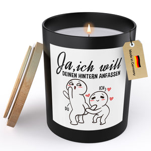 22Feels® Hochzeit Hochzeitstag Geschenk HANDGEMACHTE Sojawachs Duft-Kerze im Glas (ZITRUS, VEGAN)-Spruchkerzen B1K1-22Feels