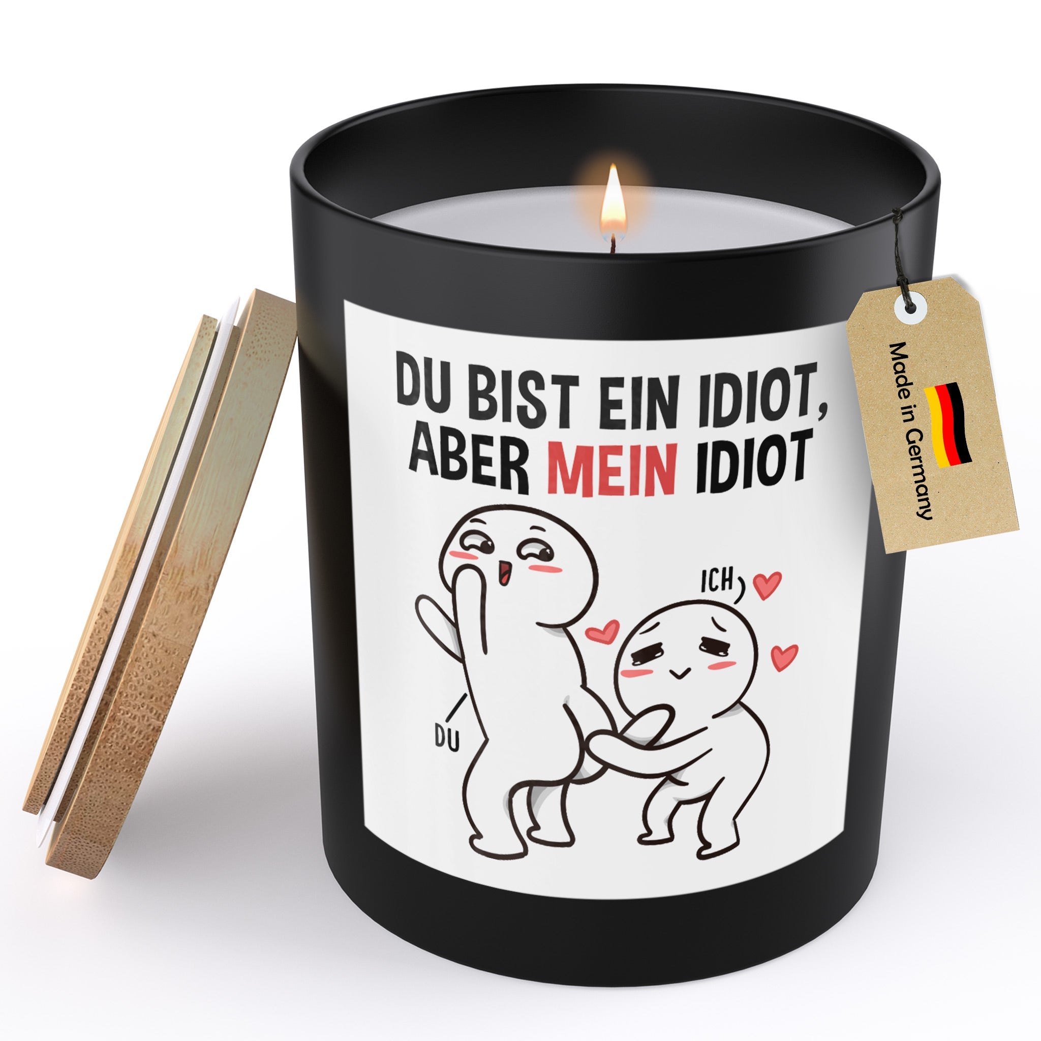 22Feels® Jahrestag Geschenk HANDGEMACHTE Sojawachs Duft-Kerze im Glas (ZITRUS, VEGAN)-Spruchkerzen B1K1-22Feels