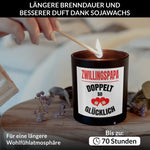 22Feels® Zwillingspapa Geschenk HANDGEMACHTE Sojawachs Duft-Kerze im Glas (ZITRUS, VEGAN)-Spruchkerzen B1K1-22Feels