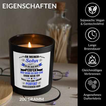 22Feels® Sohn Geschenk HANDGEMACHTE Sojawachs Duft-Kerze im Glas (ZITRUS, VEGAN)-Spruchkerzen B1K1-22Feels