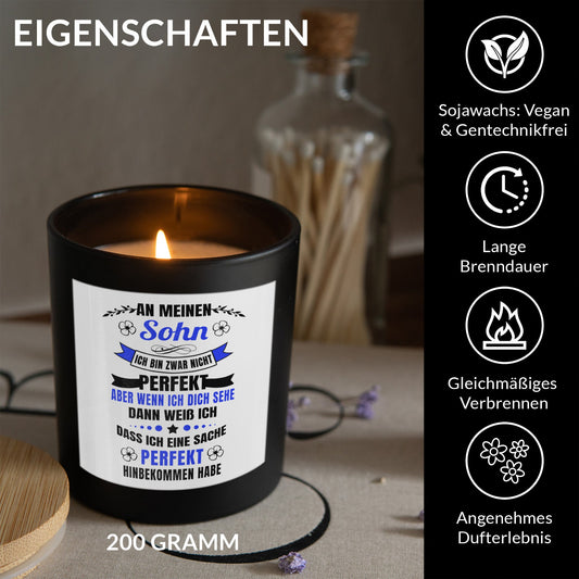 22Feels® Sohn Geschenk HANDGEMACHTE Sojawachs Duft-Kerze im Glas (ZITRUS, VEGAN)-Spruchkerzen B1K1-22Feels